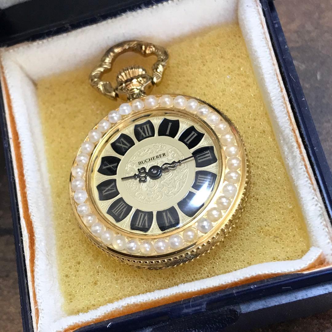 BUCHERER（ブッヘラー） 希少 アンティーク 懐中時計／ペンダントウォッチ
