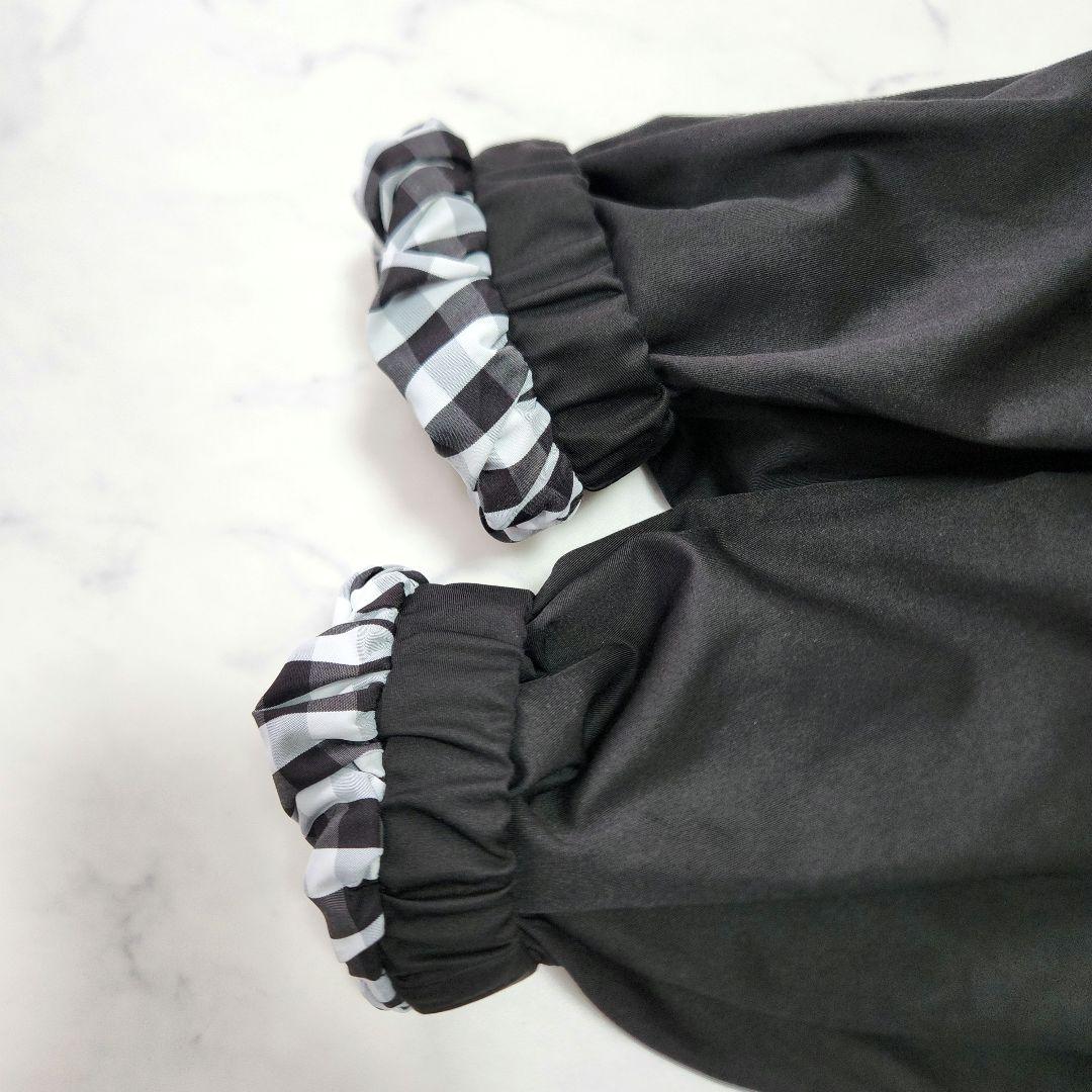 新品✨未使用　YOIHI フリルギャザーステンカラーコート トレンチ　ブラック