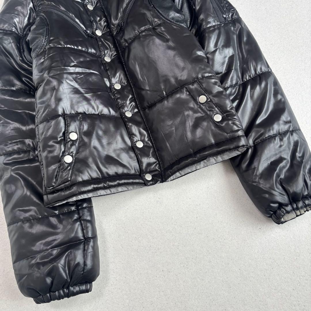 00s Y2K 平成 puff jacket bono black 短丈