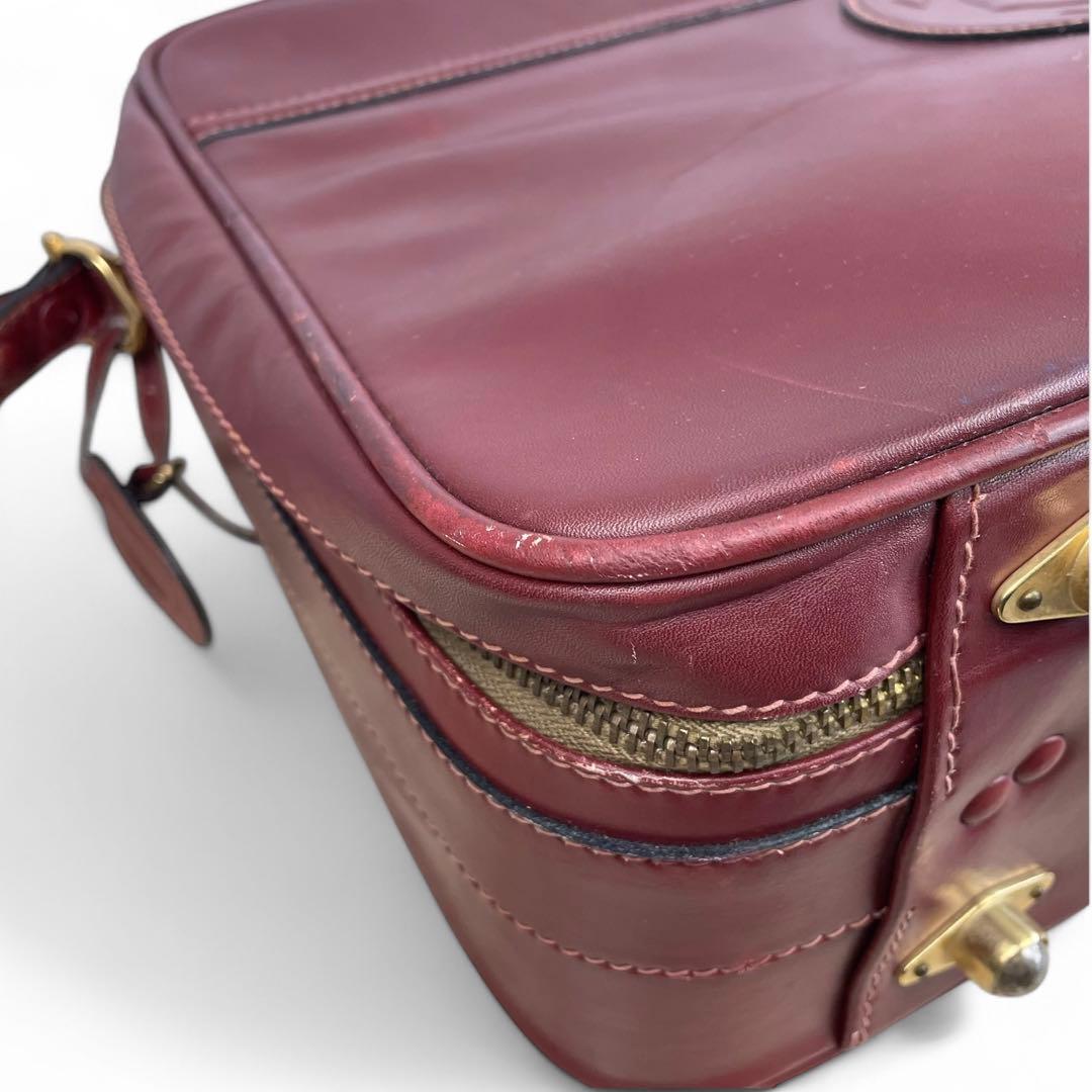 カルティエ マストライン レザー 2way トランクケース バッグ ボルドー