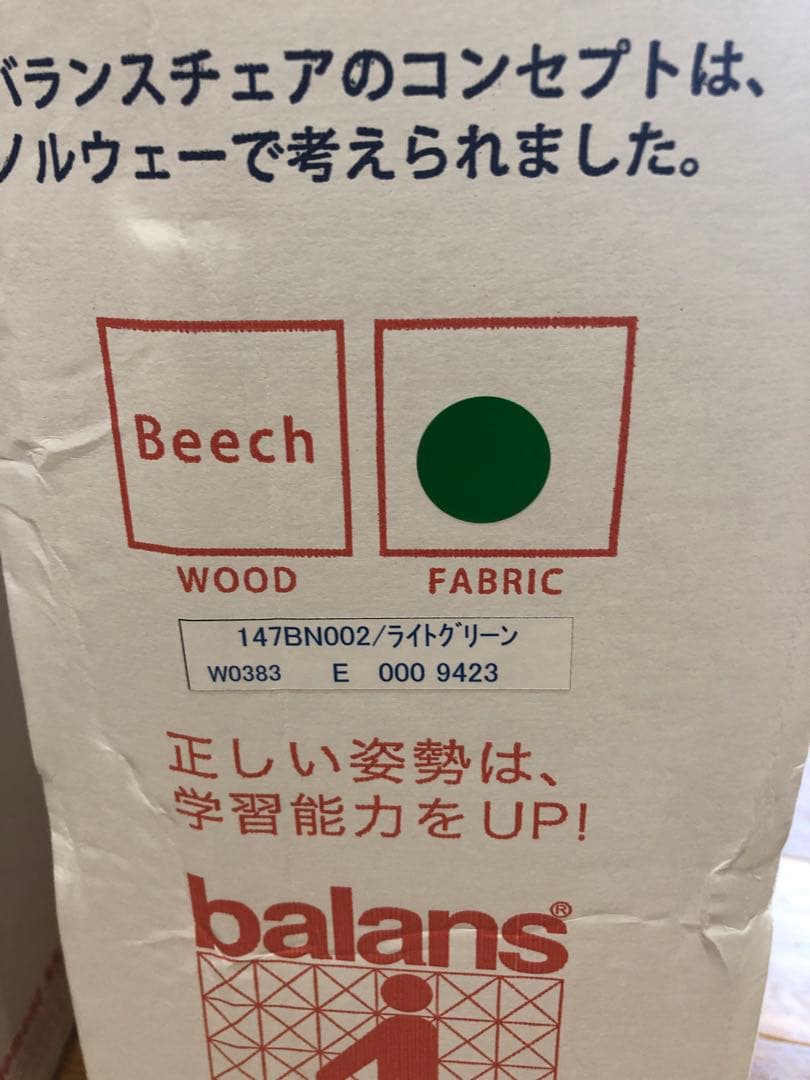 Balans Easy バランスチェア　サカモトハウス　ライトグリーン