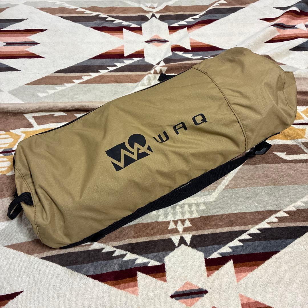 美品 WAQ ワック 2way フォールディングコット　TAN