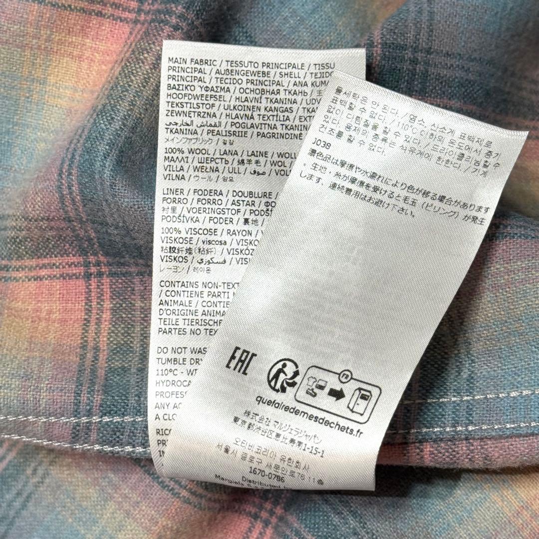 【Maison Margiela×PENDLETON】PINK SHIRT 42