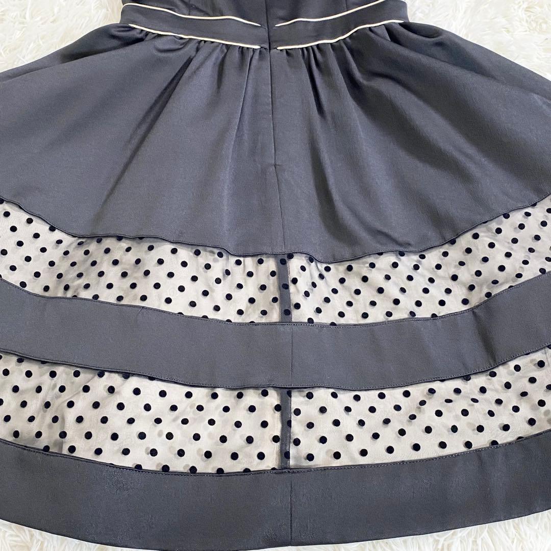 Mezzo Piano 半袖ワンピース 黒　レース　サイズ160 発表会　ドレス