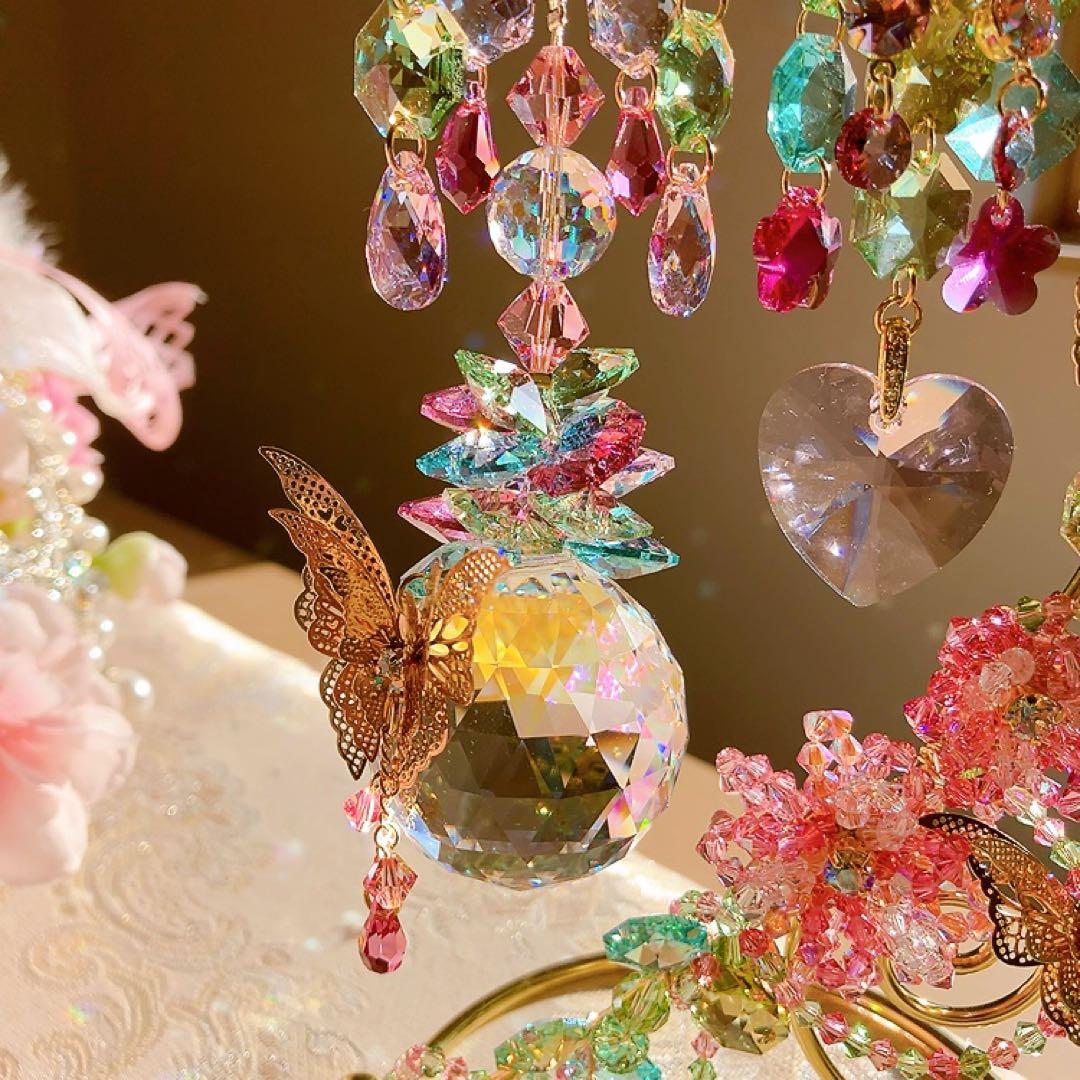 おばこ丸様♡スワロフスキー♡Spring Garden♡スタンドサンキャッチャー