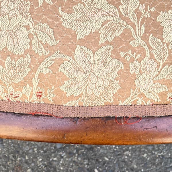 イギリスアンティーク　アームチェア　ロココ調　クラシック　象嵌　ダイニング