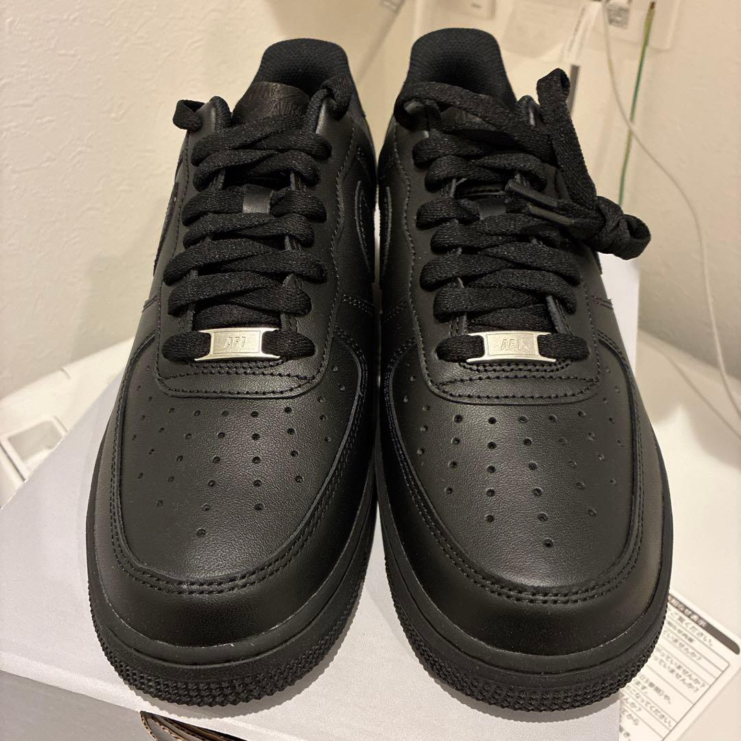 【新品未使用】NIKE エアフォース1 LOW 07ブラック　27.5