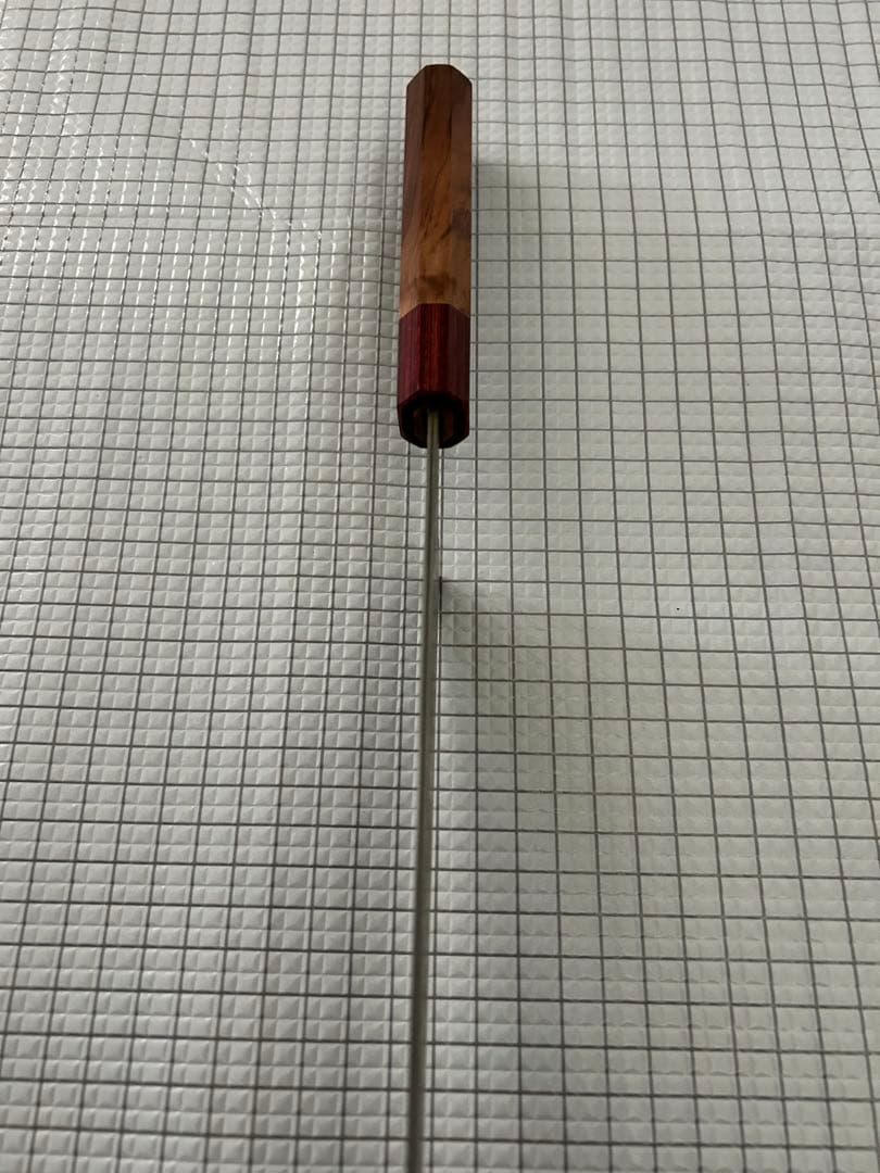 佐治作 VG10 ダマスカス鋼 牛刀 包丁 210mm 黒染め 寿檀八角柄