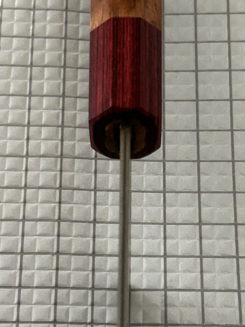 佐治作 VG10 ダマスカス鋼 牛刀 包丁 210mm 黒染め 寿檀八角柄