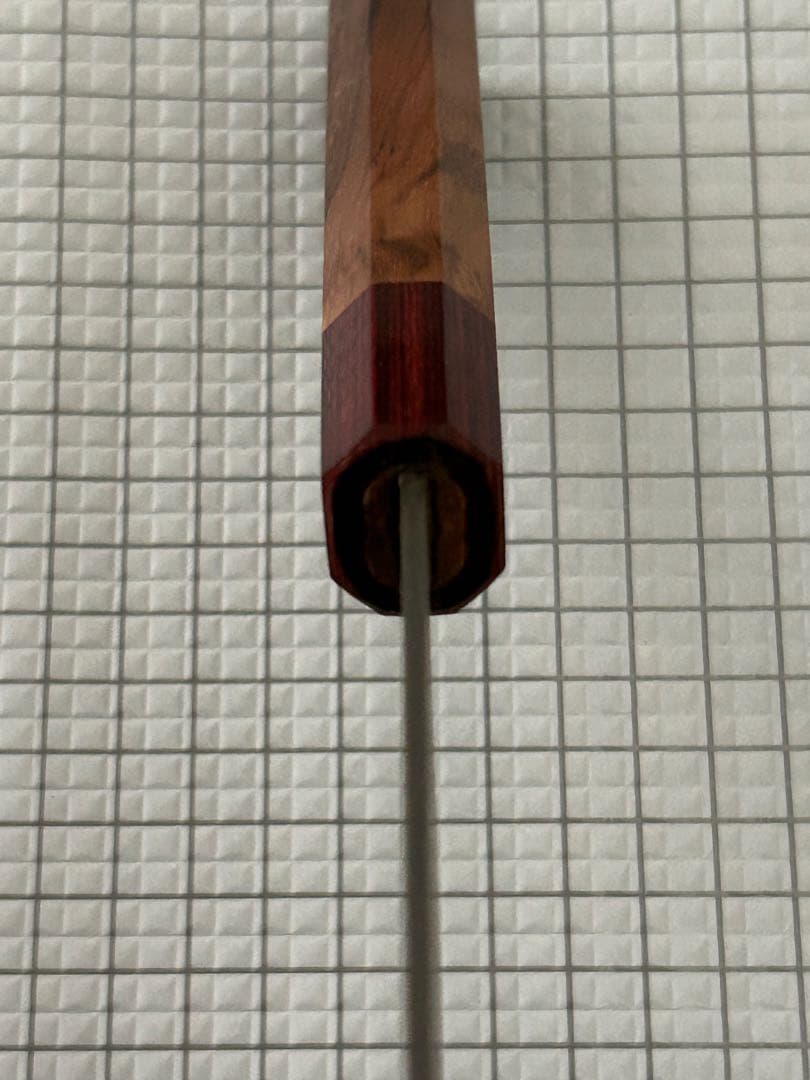 佐治作 VG10 ダマスカス鋼 牛刀 包丁 210mm 黒染め 寿檀八角柄