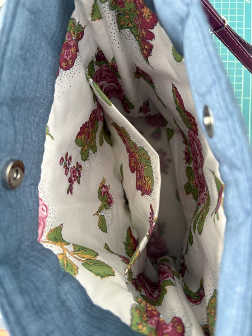 【スヌーピー】ハワイアンキルト　ショルダーバッグ　ボルドー