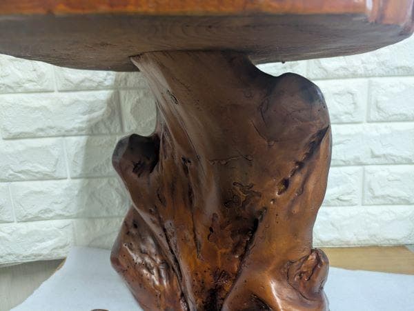 Y【中古】屋久杉？ 盆栽台　足付花台　華台　飾り台　鉢置き　テーブル　インテリア