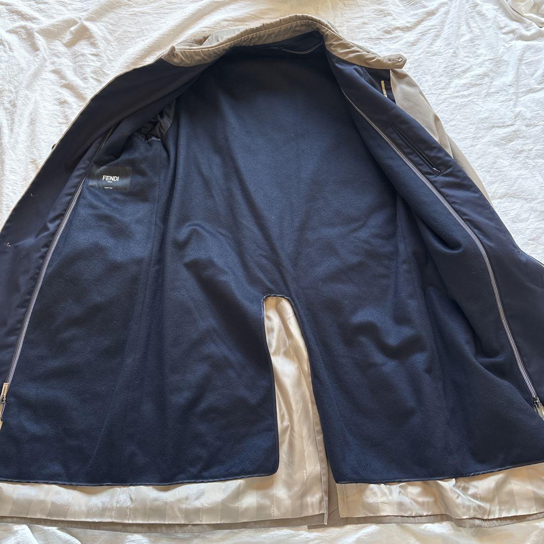 FENDI ステンカラーコート　ライナーカシミヤ