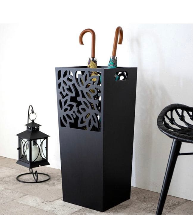 新品 アジアン バリ島 ロータス 傘立て 彫刻 蓮の花 インテリア オブジェ