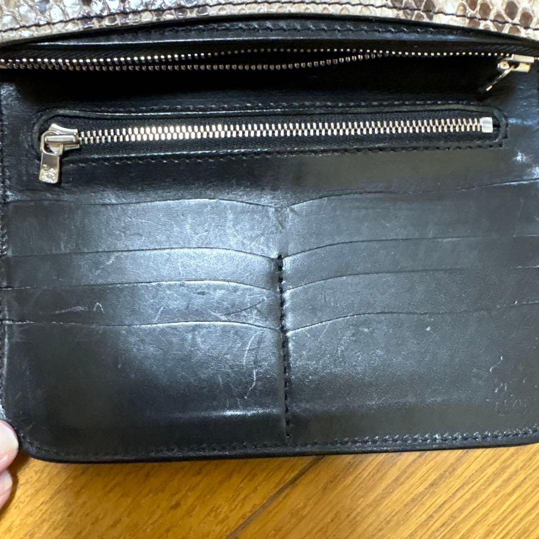 アルズニ　長財布ダイヤモンドパイソン3点セット‼️超美品‼️