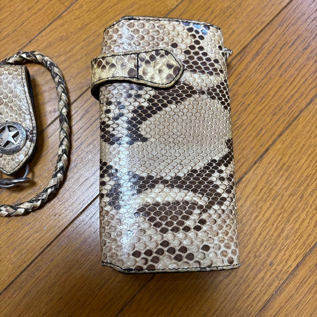 アルズニ　長財布ダイヤモンドパイソン3点セット‼️超美品‼️