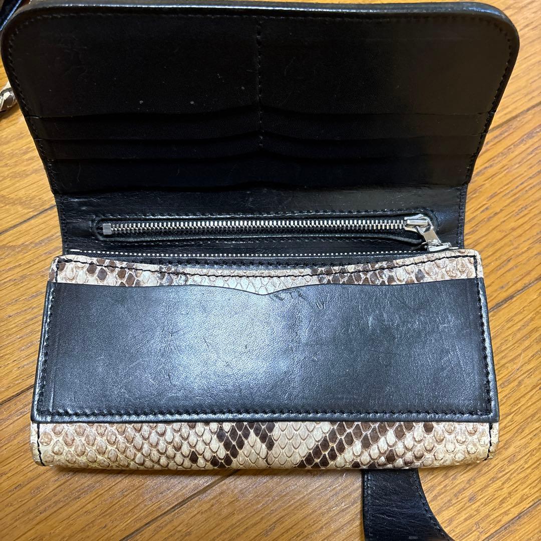 アルズニ　長財布ダイヤモンドパイソン3点セット‼️超美品‼️