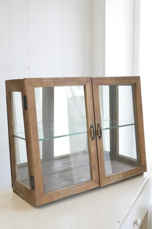 ガラスショーケース コレクションケース ショーケース 木製 ガラス 小物入れ