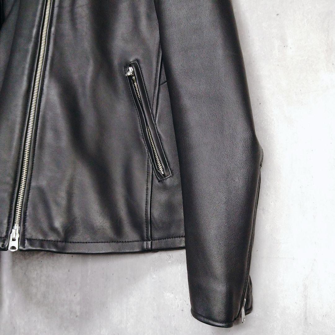 【美品】ユニオンステーション メンズビギ レザージャケット 羊革 Lサイズ