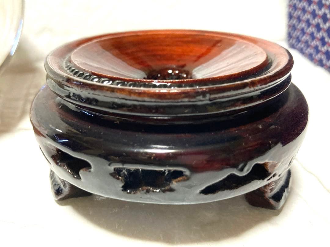 水晶玉 鑑定書 箱 台座つき 1999年製