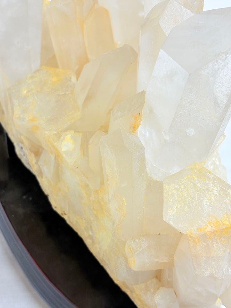 11㎏　希少 水晶 超特大クラスター　天然　イエロー　クリスタル　原石