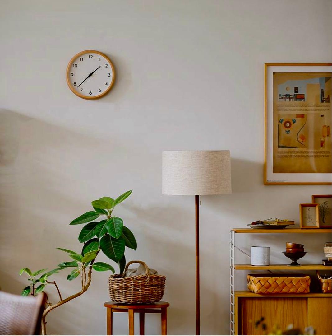 るるる⭐︎リセノ　レムノス　電波時計　掛け時計　カンパーニュ