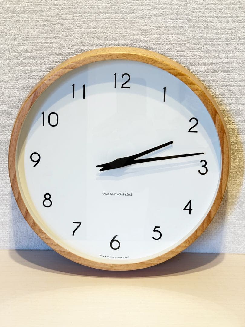 るるる⭐︎リセノ　レムノス　電波時計　掛け時計　カンパーニュ