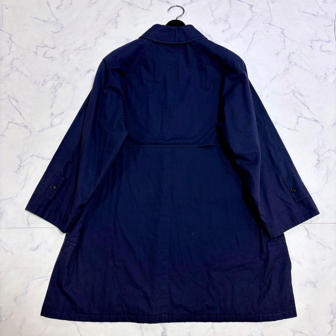 激レア Burberrys 巨大騎士刺繍ロゴ コート 9AR ネイビー グリーン