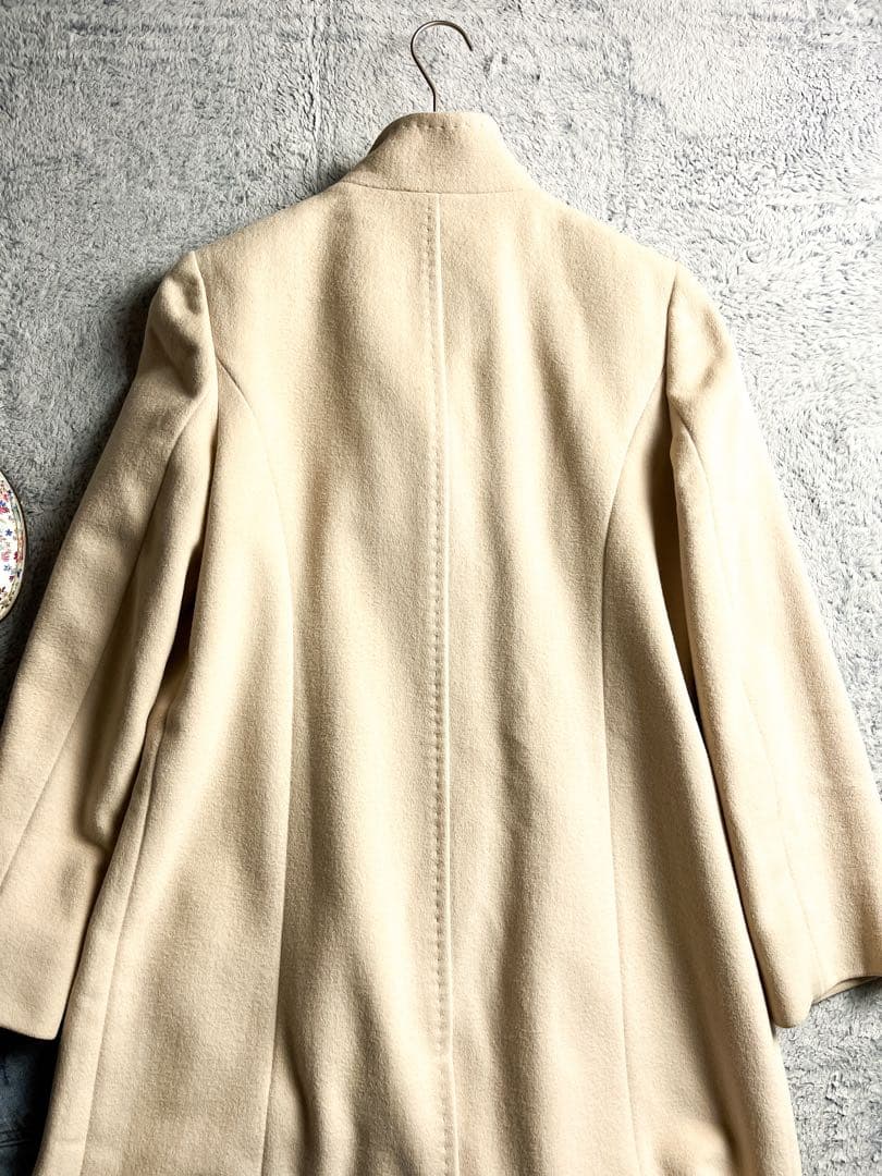 【BURBERRY LONDON】裏地ノバチェック ダブルブレストロングコート