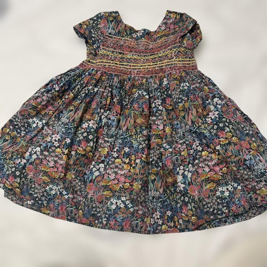 美品　Bonpointデュセス 半袖ワンピース 6a