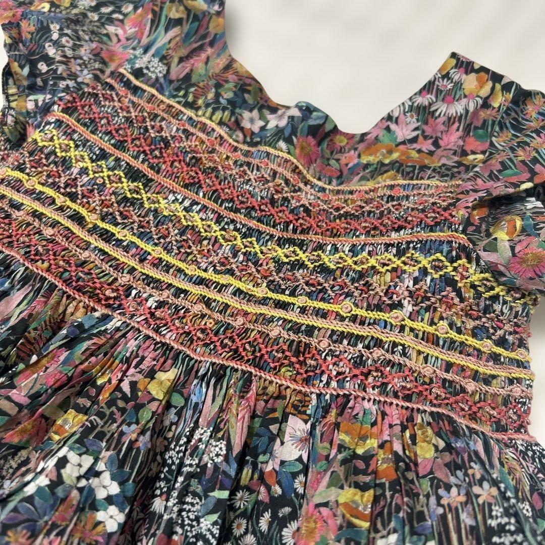 美品　Bonpointデュセス 半袖ワンピース 6a