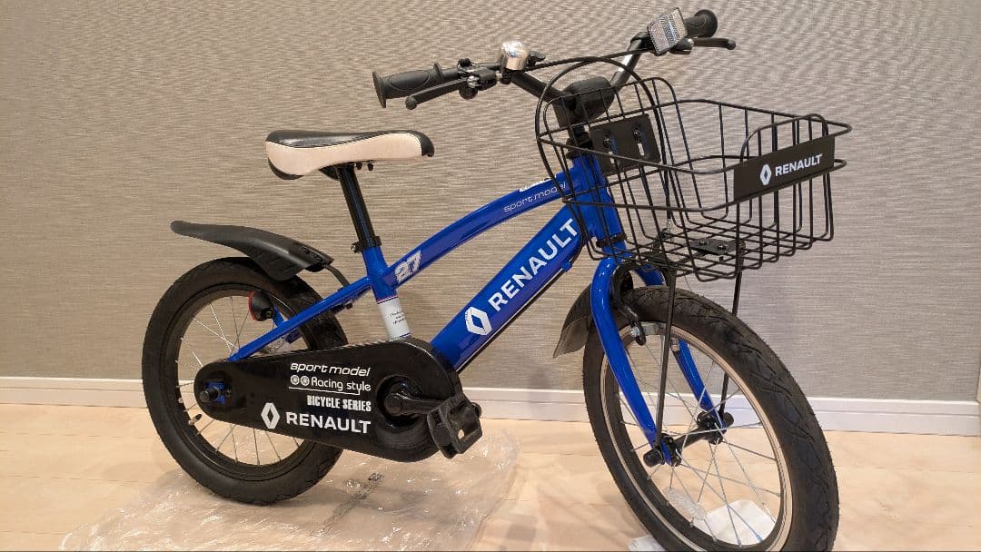RENAULT ルノー 幼児用自転車 青 （補助輪付き）直接引き取りのみ
