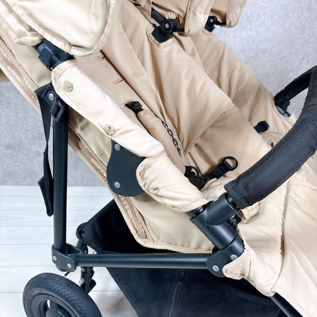 AirBuggy エアバギーココダブル 双子 2人乗りベビーカー ベージュ