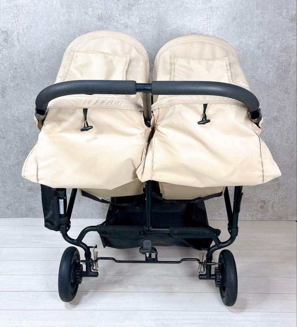 AirBuggy エアバギーココダブル 双子 2人乗りベビーカー ベージュ
