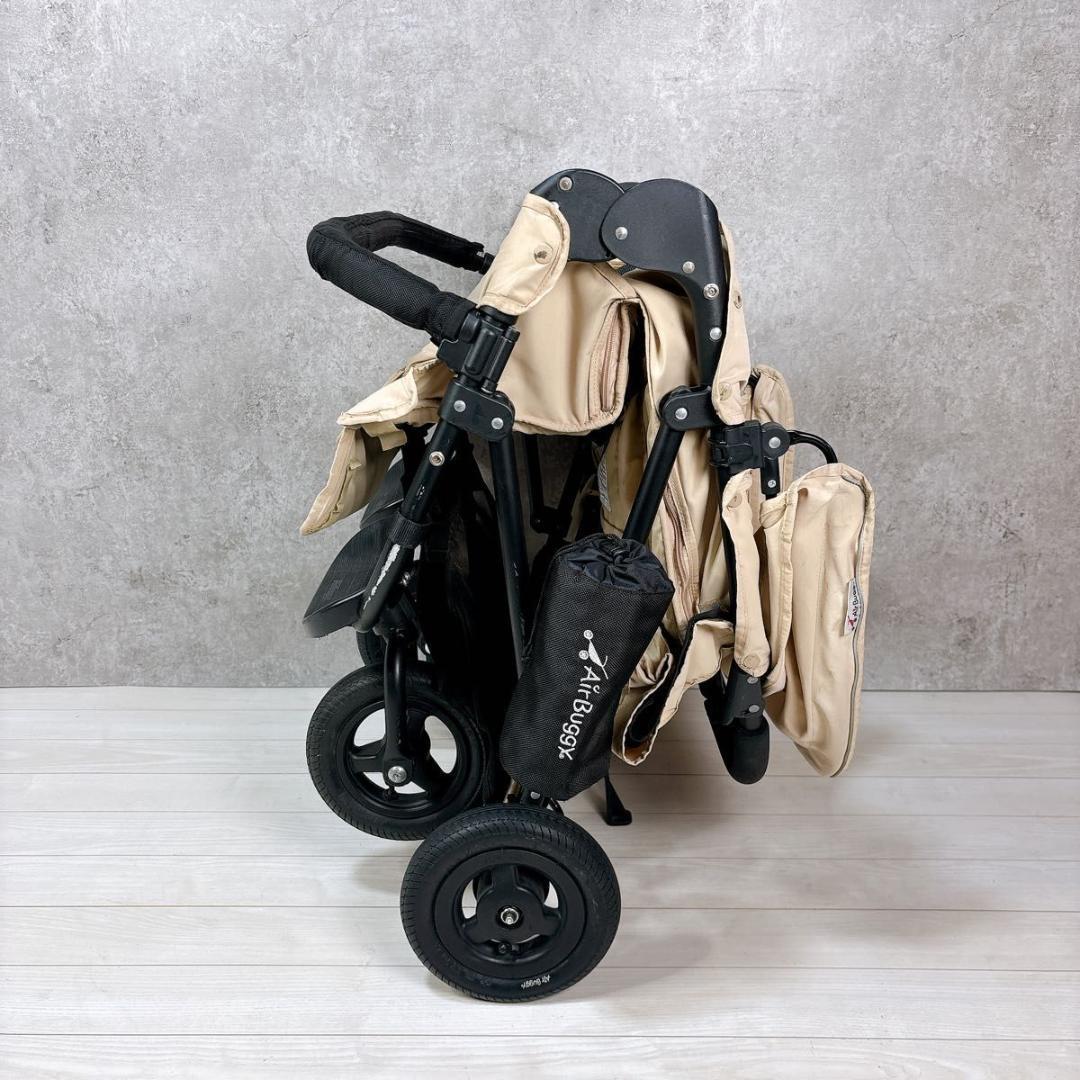 AirBuggy エアバギーココダブル 双子 2人乗りベビーカー ベージュ