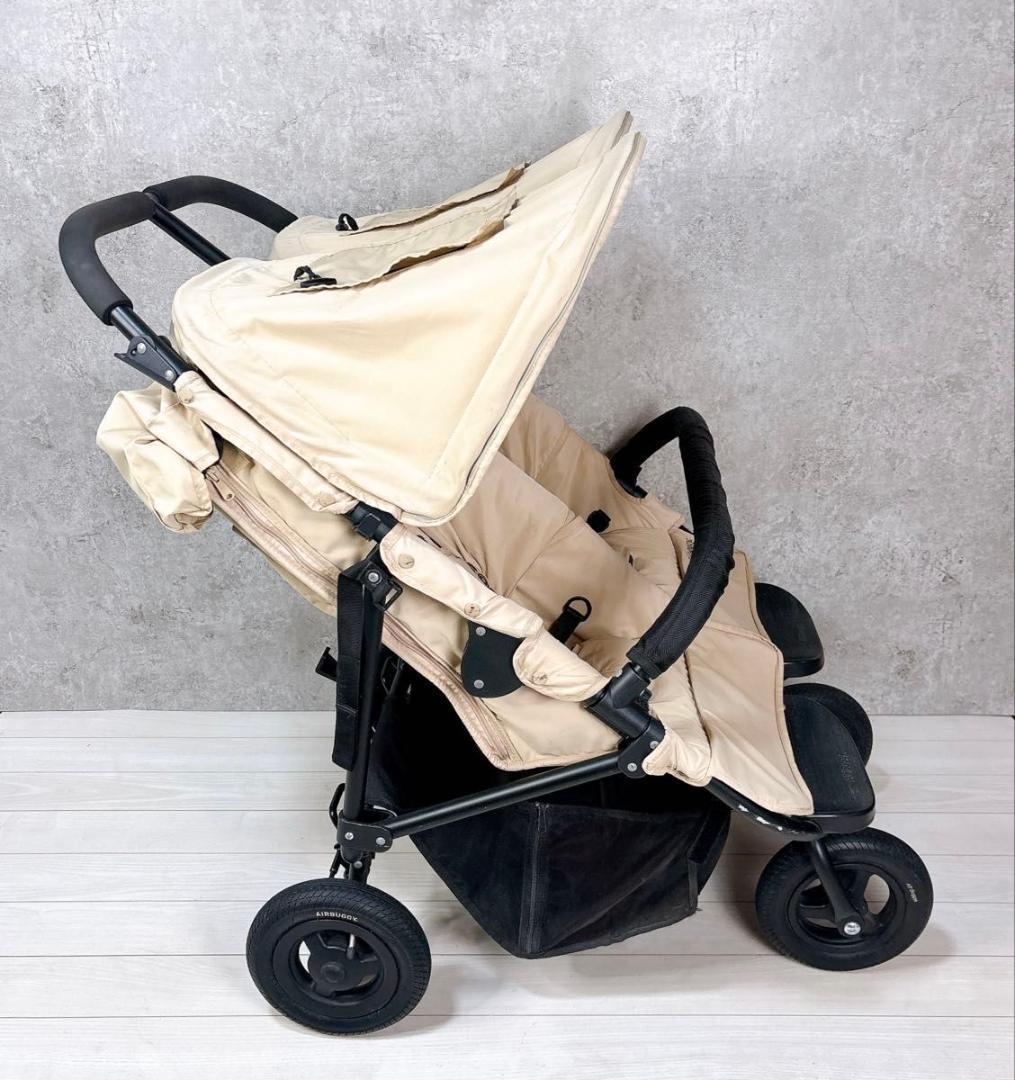 AirBuggy エアバギーココダブル 双子 2人乗りベビーカー ベージュ