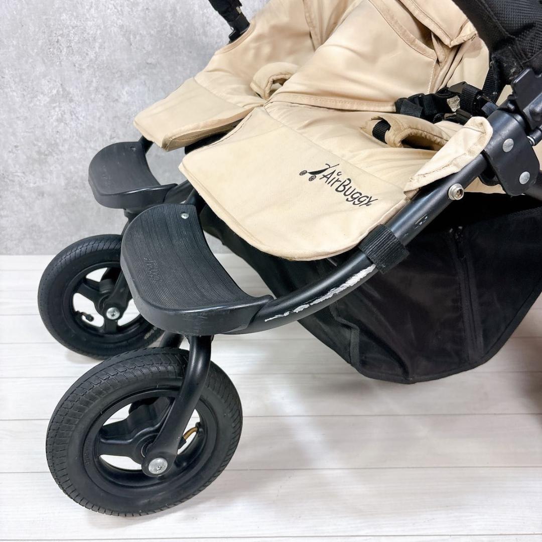 AirBuggy エアバギーココダブル 双子 2人乗りベビーカー ベージュ