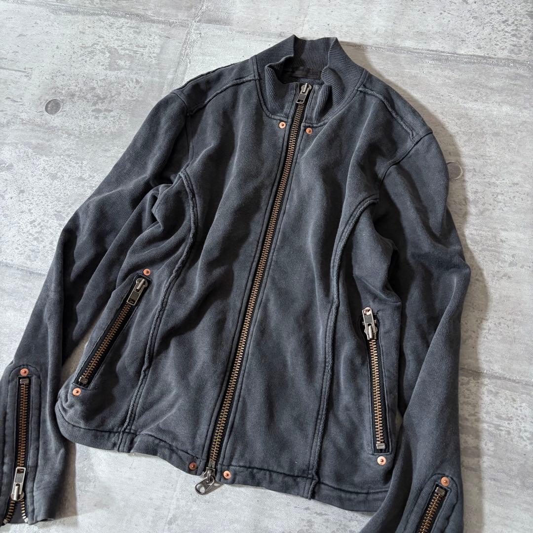 ジャケット・アウター 00s archive sweat riders jacket y2k punk