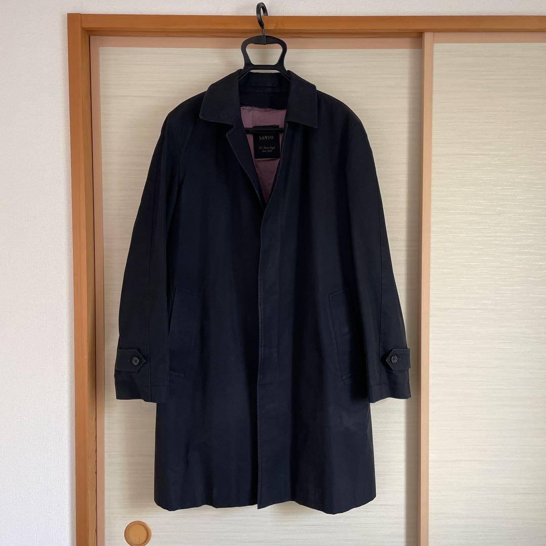 SANYO ステンカラー100年コート ネイビー