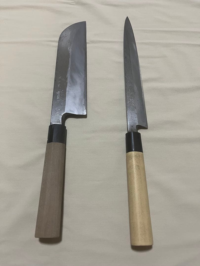 wata様用　柳刃包丁/薄刃包丁　岩國作　２本セット＋菜切り包丁