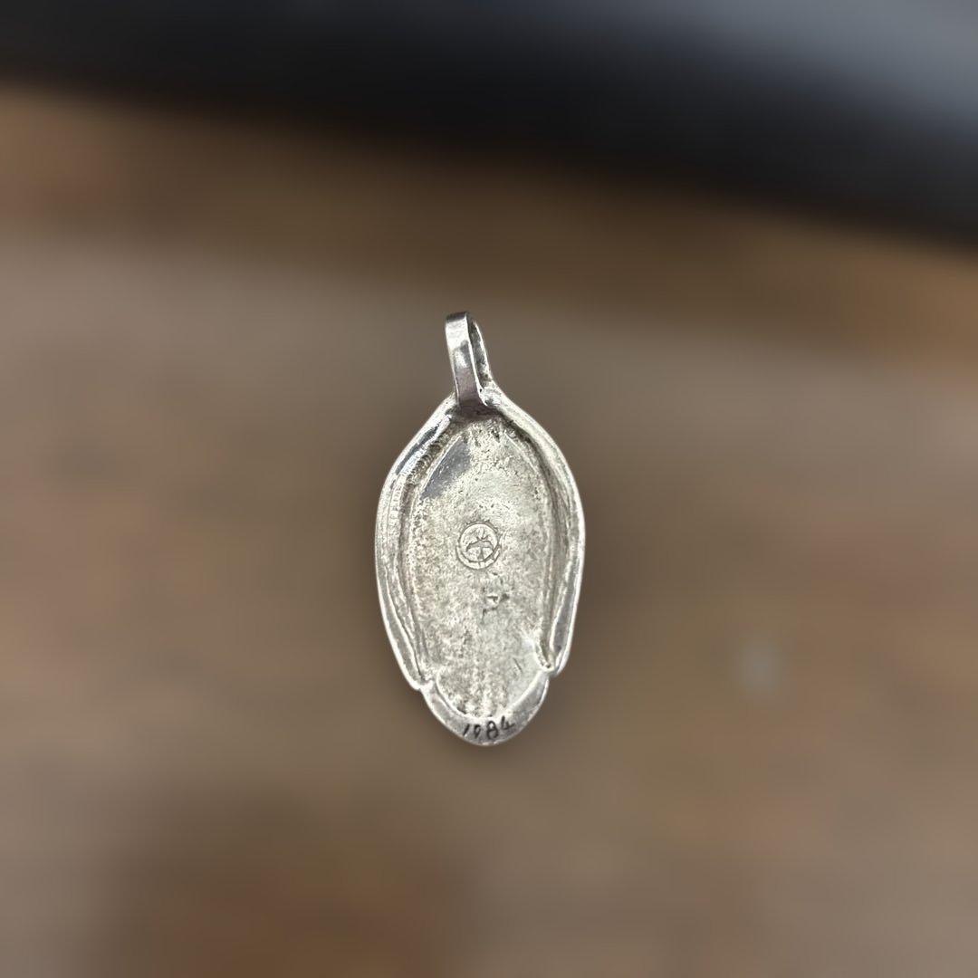 ゴローズ　銀縄ターコイズ付きスプーン　革紐付き【本物】