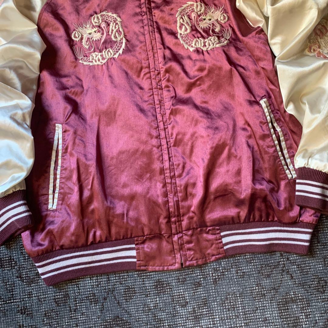 横須賀ジャンパー スカジャン 希少 刺繍 ドラゴン vintage 古着 大人気