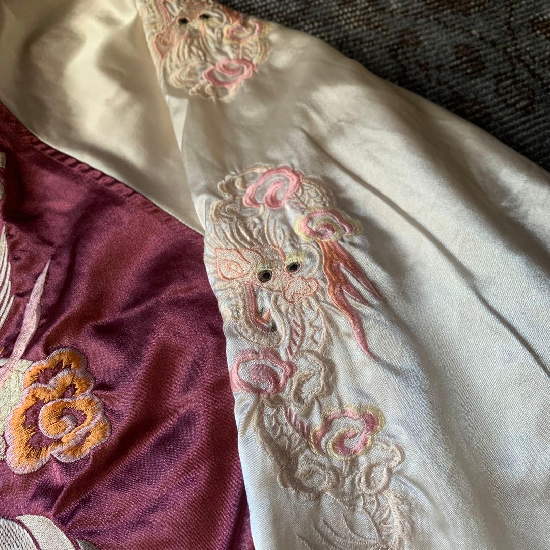 横須賀ジャンパー スカジャン 希少 刺繍 ドラゴン vintage 古着 大人気