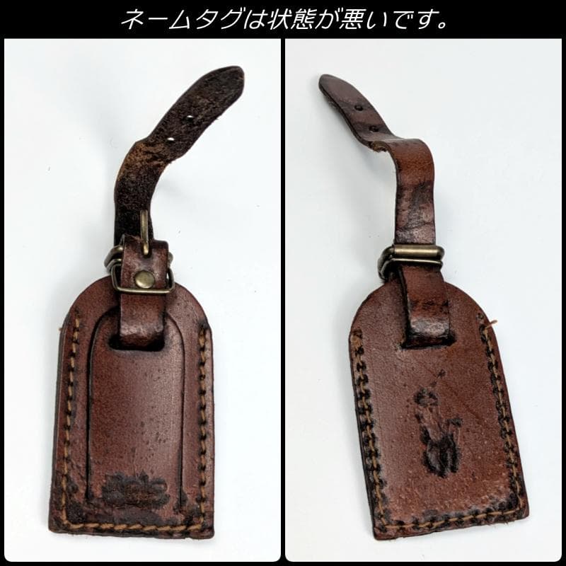 【美品】 ポロラルフローレン ミニ ボストンバッグ チェック柄 PVC レザー