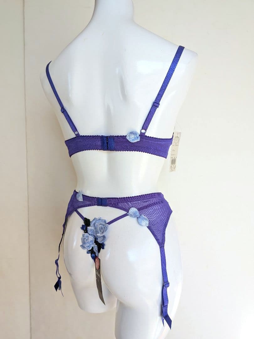 ワコールサルート　ブラジャー　Tバック　ガーターベルト　セット　タグ付き未使用品