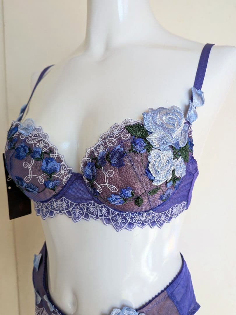 ワコールサルート　ブラジャー　Tバック　ガーターベルト　セット　タグ付き未使用品