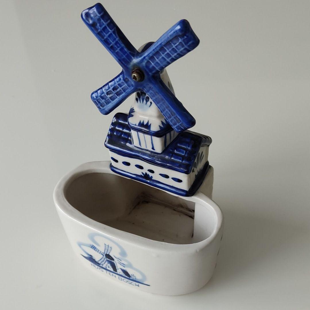 3点【陶器】風車、靴、ジョウロ