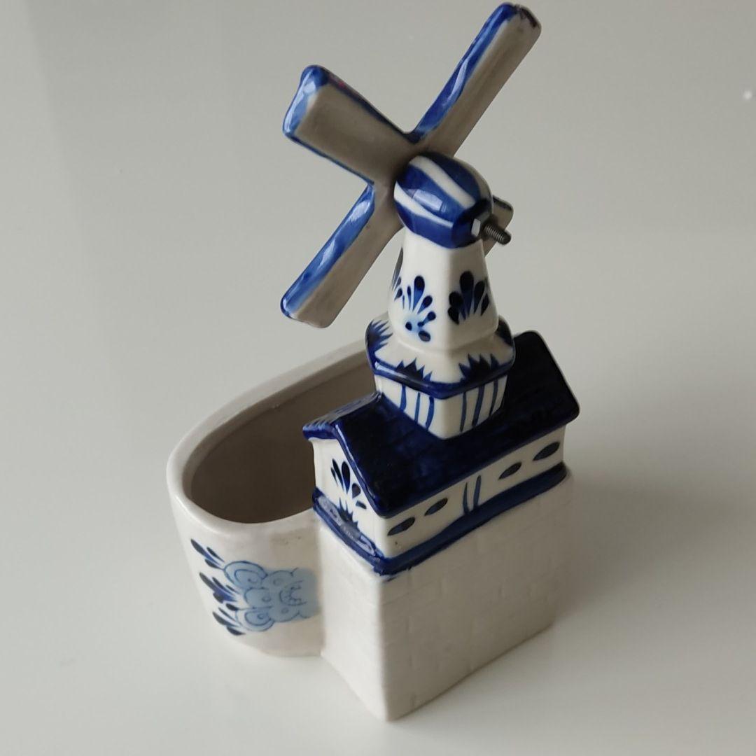 3点【陶器】風車、靴、ジョウロ