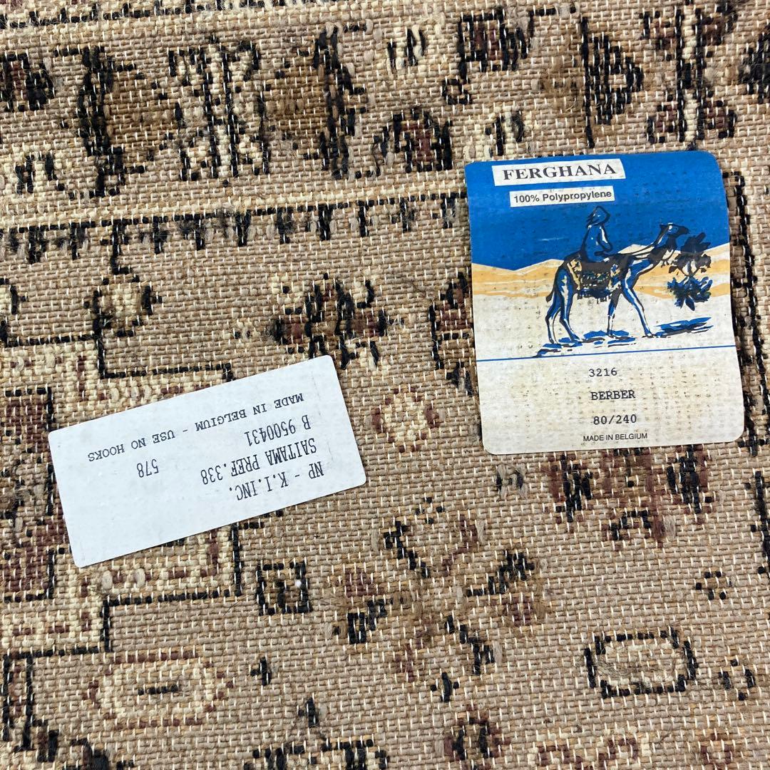 A-1 オリエンタル柄 ランナーラグ ロングカーペット ヴィンテージ調 絨毯