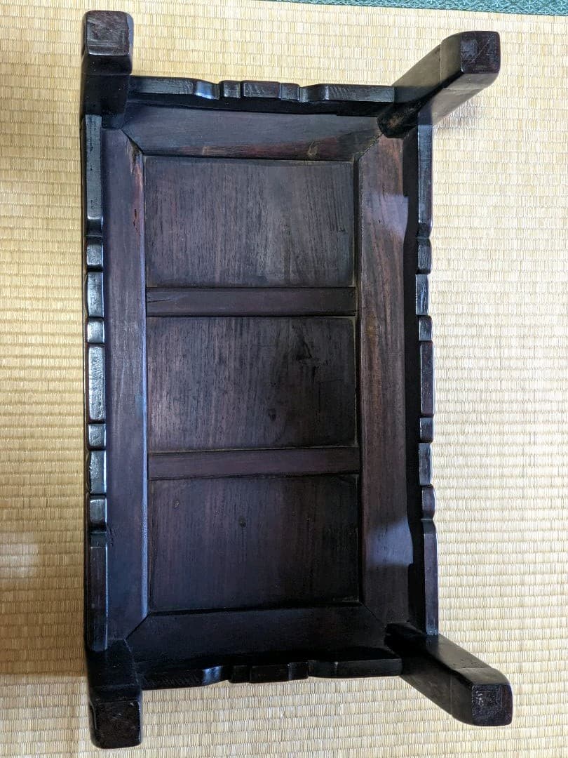 ⭐️中国 清時代 古玩 古美術 古家具 唐木透かし彫り花台 椅子 美術品 骨董品